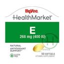 Hy-Vee HealthMarket Natural E-400 Dietary Supplement Softgels