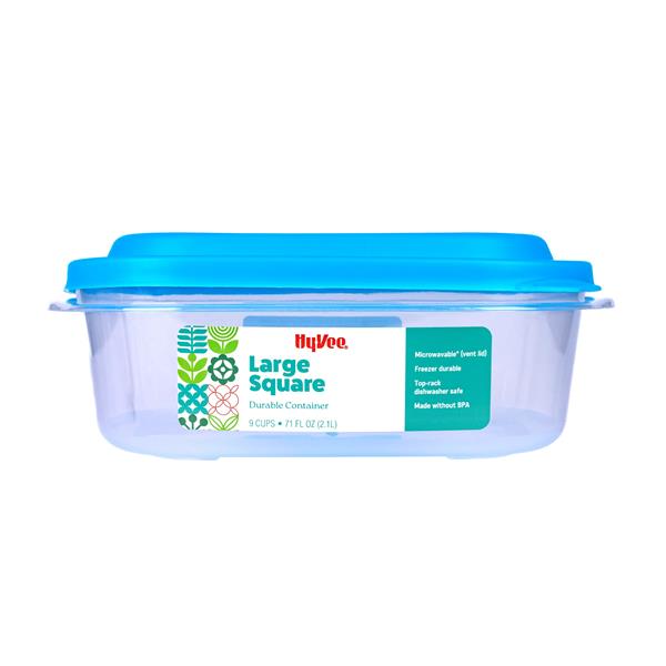 Hyvee 9 Cup Large Square Durable Container At Hy-Vee