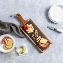 BIA Rectangular 17 In. Wood and Slate Serving Board