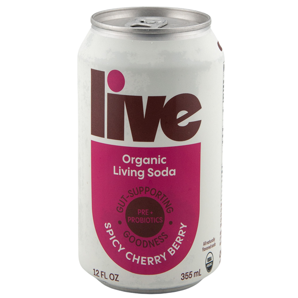LIVE Soda Organic Probiotic Spicy Cherry Berry | Hy-Vee Aisles