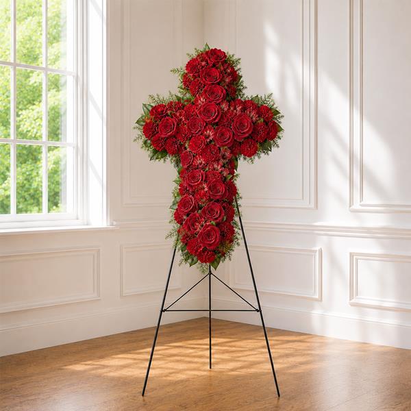 Divine Comfort - Flower Standing Cross | Hy-Vee Aisles Online