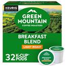 Green Mountain Coffee Roasters Breakfast Blend Keurig Single-Serve K-Cup Pods, Light Roast Coffee, 32 Count