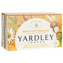 Yardley London Nourishing Bath Soap Bar Shea Buttermilk for Sensitive Skin, Gently Cleanses with Delicate Chamomile & Creamy Buttermilk, 4.0 oz Bath Bar, 1 Soap Bar