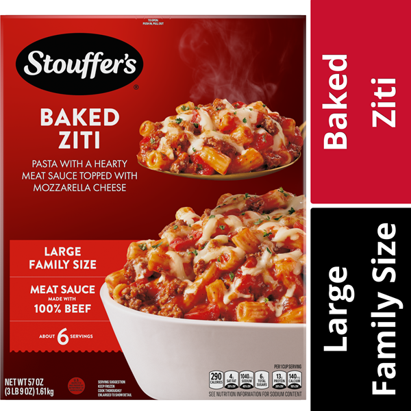 【サービス品@880】スターファッティー Stouffer's Large Family Size Baked Ziti Frozen Meal | Hy-Vee