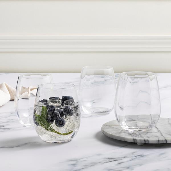 Hy-Vee Seasons Holiday Stemless Wine Glasses, Set Of 4 At Hy-Vee