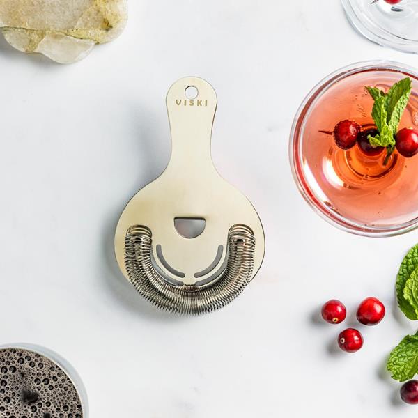 Viski Stainless Steel Hawthorne Cocktail Strainer | Hy-Vee Aisles