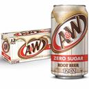 A&W Zero Sugar Root Beer Soda, 12Pk