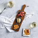 BIA Long Wood Serving Board with 3 Slate Inserts