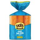 Udi's Gluten Free Classic Hot Dog Buns, Frozen, 6 Count