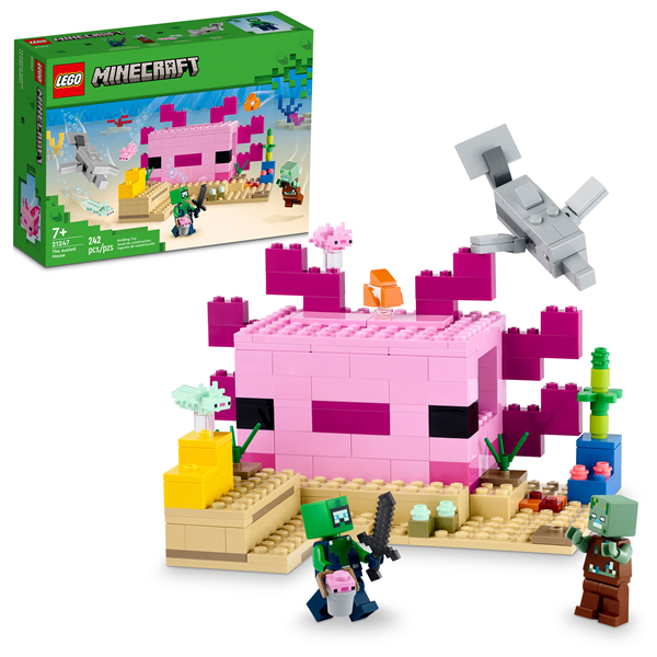 A-42 B-34 A-41 B-37 セット　さとこ LEGO Minecraft The Axolotl House, 21247, 242 Pieces, 7+ | Hy-Vee