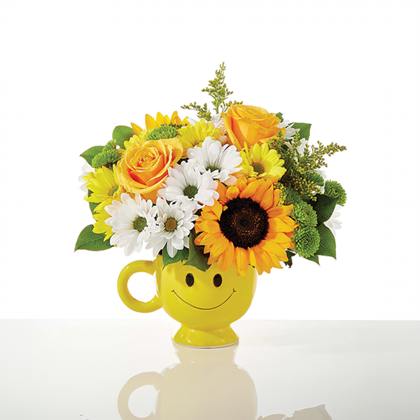Be Happy Deluxe Flower Arrangement | Hy-Vee Aisles Online Grocery