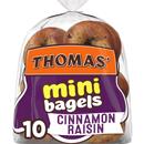 Thomas' Cinnamon Raisin Mini Bagels, 10 count