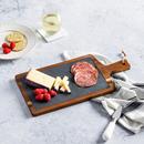 BIA Large Rectangular 16 In. Wood and Slate Serving Board