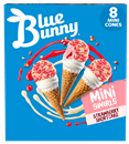 Blue Bunny Mini Swirls Strawberry Shortcake Cones, Frozen Dessert