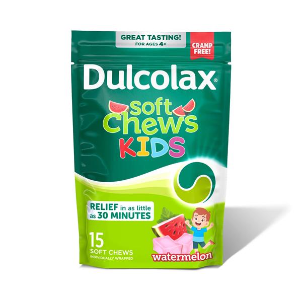 Dulcolax Kids Saline Laxative Soft Chews, Watermelon Flavor | Hy