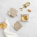 Hy-Vee Seasons Square Marble Coasters, Set of 4