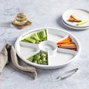 Mud Pie Veggie Serving Tray and Tongs Set