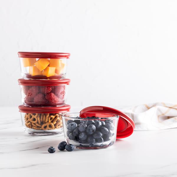 Anchor Hocking - 91553L24 - 1 Cups Clear Food Storage Container Set 4