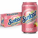 Sunkist Strawberry Lemonade Soda 12 Pack