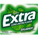 EXTRA Gum Spearmint Sugar Free Chewing Gum, Single Pack