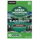 Green Mountain Coffee Roasters Black Granite, Keurig Single Serve K-Cup Pods, Espresso Style Dark Roast 10ct
