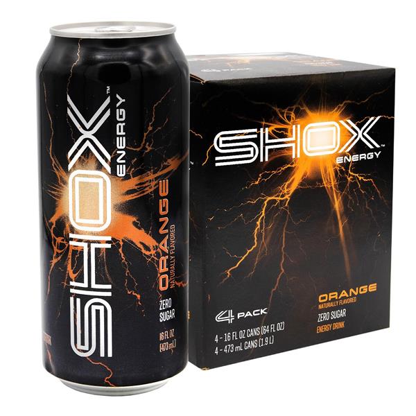 Shox Energy, Zero Sugar Orange 4Pk | Hy-Vee Aisles Online Grocery