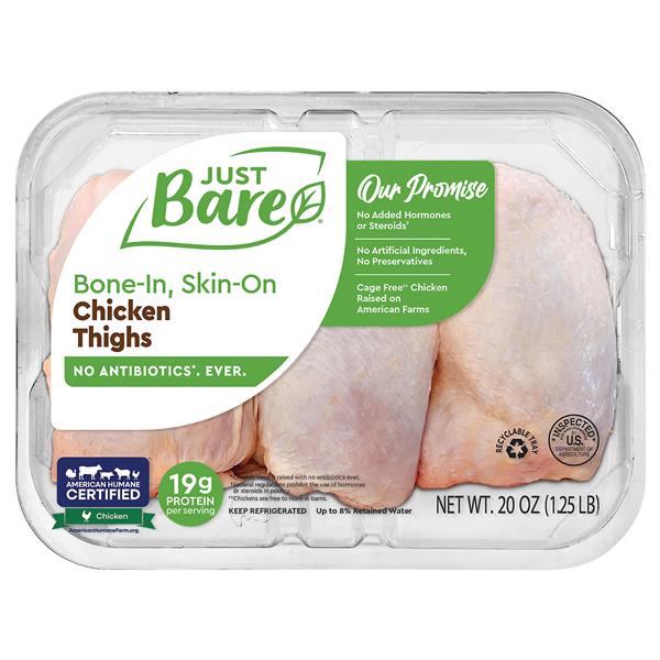 Just Bare Fresh Chicken Thighs | Hy-Vee Aisles Online Grocery Shopping