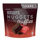 HERSHEY'S NUGGETS Dark Chocolate Truffles, Candy Share Pack