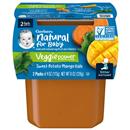 Gerber 2nd Foods Natural for Baby Veggie Power Baby Food, Sweet Potato Mango Kale, 4 oz Tubs (2 Pack)