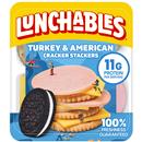 Lunchables Turkey & American Cracker Stackers with Chocolate Creme Cookies Snack Kit