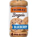 Thomas' Blueberry Bagels, 6 count, Pre-sliced Bagels