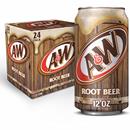 A&W Root Beer Soda, 24Pk