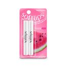 Softlips Daily Lip Moisturizer for Dry Lips, Watermelon Flavored Lip Balm, SPF 20 2Ct