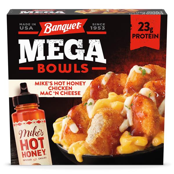 Banquet MEGA Bowls Mike's Hot Honey Chicken Mac 'n Cheese Frozen