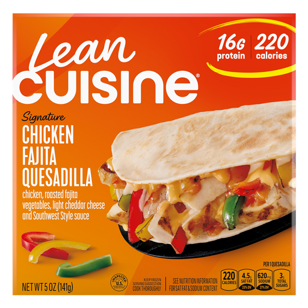 Lean Cuisine Chicken Fajita Quesadilla, Frozen Lunch, Frozen