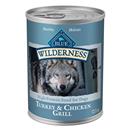 Blue Buffalo Wilderness High Protein, Natural Adult Wet Dog Food, Turkey & Chicken Grill, Grain Free