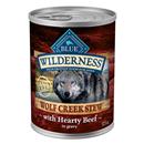 Blue Buffalo Wilderness Wolf Creek Stew High Protein, Natural Wet Dog Food, Hearty Beef Stew in Gravy