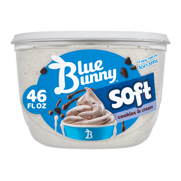 Blue Bunny Soft Cookies and Cream Frozen Dairy Dessert | Hy-Vee