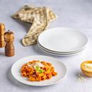 BIA Coupe White Porcelain Dinner Plates, Set of 4