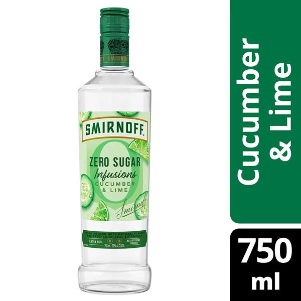 Smirnoff Zero Sugar Infusions Cucumber & Lime Vodka | Hy-Vee