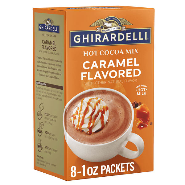 Ghirardelli Caramel Hot Cocoa Mix, 8-1 oz Packets | Hy-Vee Aisles