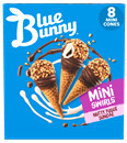 Blue Bunny Mini Swirls Nutty Fudge Sundae Cones, 8Ct