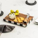 Godinger Chenonceau Checkerboard Cheese Board and Knife
