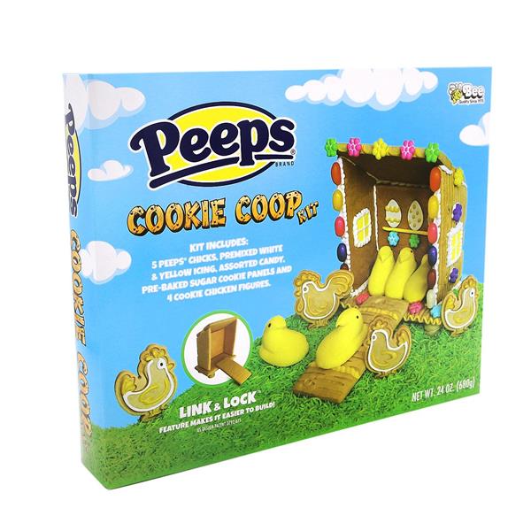 Peeps Cookie Coop Kit with Yellow Easter Peep Chicks, Icing and