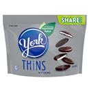 YORK THiNS Dark Chocolate Peppermint Patties, Candy Share Pack