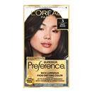 L'Oreal Superior Preference Luminous Fade-Defying Permanent Hair Color 3 Soft Black