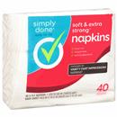 Simply Done Napkins, Soft & Extra Strong