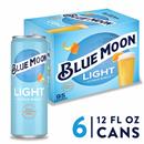 Blue Moon Light Citrus Wheat Craft Beer 6Pk