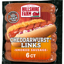 Hillshire Farm Cheddarwurst Smoked Sausage with Wisconsin Cheese, 6 Links