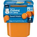 Gerber 2nd Foods Natural for Baby Baby Food, Sweet Potato, 4 oz Tubs (2 Pack)